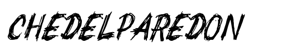 Chedelparedon font preview